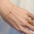 K18YG mini teacup diamond † bracelet